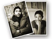 Brendan O Shea andJenna Nichols at Dingle Record Shop