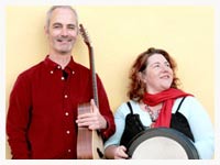 Tim O'Shea and Joan Greene at Sessions from the Shop Tim O'Shea and Joan Greene at Dingle Record Shop